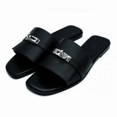 Hermes Gabriel sandals black